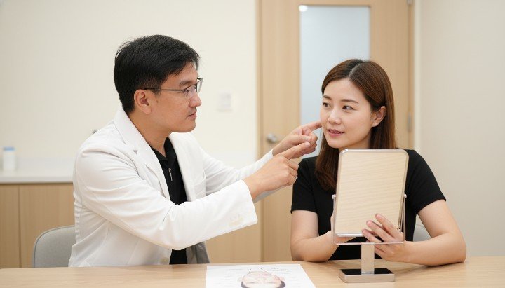 [SEGMENT]醫師於診所解說埋線拉提恢復期注意事項[/SEGMENT] [SEGMENT]埋線拉提恢復期之臉部線條緊緻變化圖示[/SEGMENT] [SEGMENT]透過圖表呈現埋線拉提恢復期的階段特徵[/SEGMENT] [SEGMENT]專業人員指導埋線拉提恢復期的術後保養[/SEGMENT]