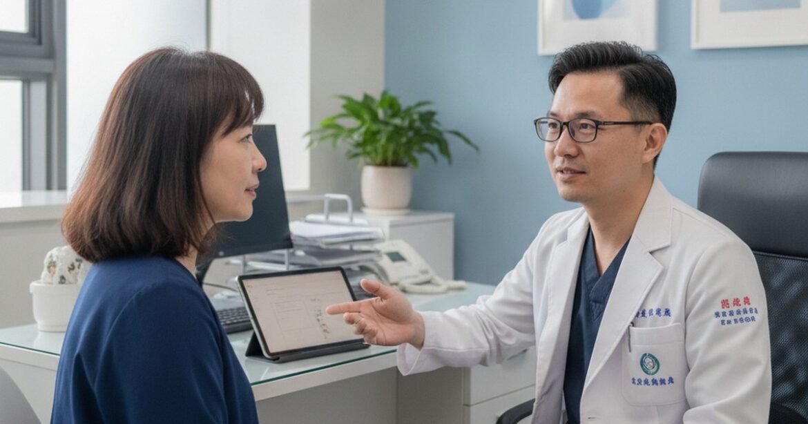 吳芮醫師細心講解隆乳副作用選擇，強調個人化評估。